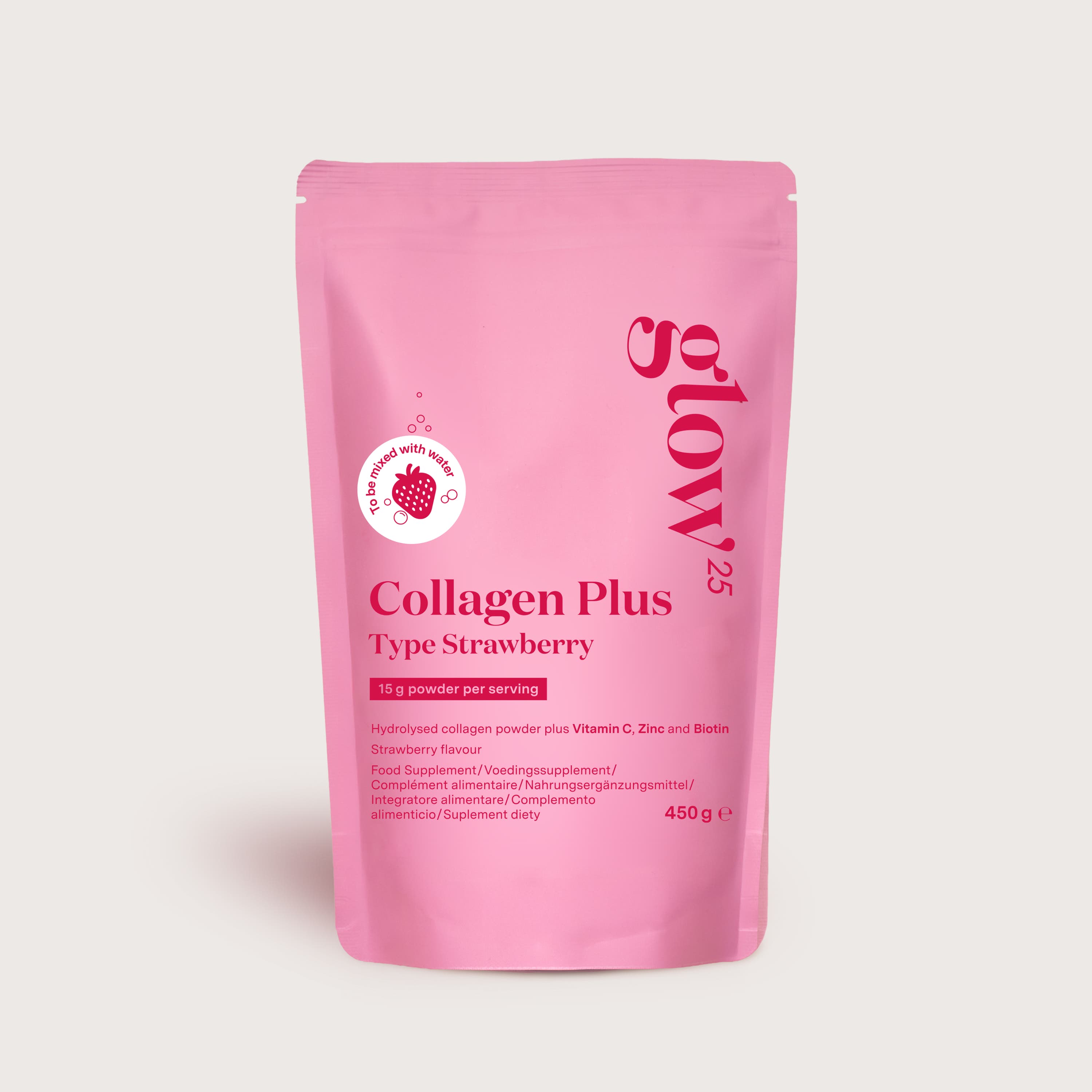 Confezione di Collagen Plus Type Strawberry di Glow25