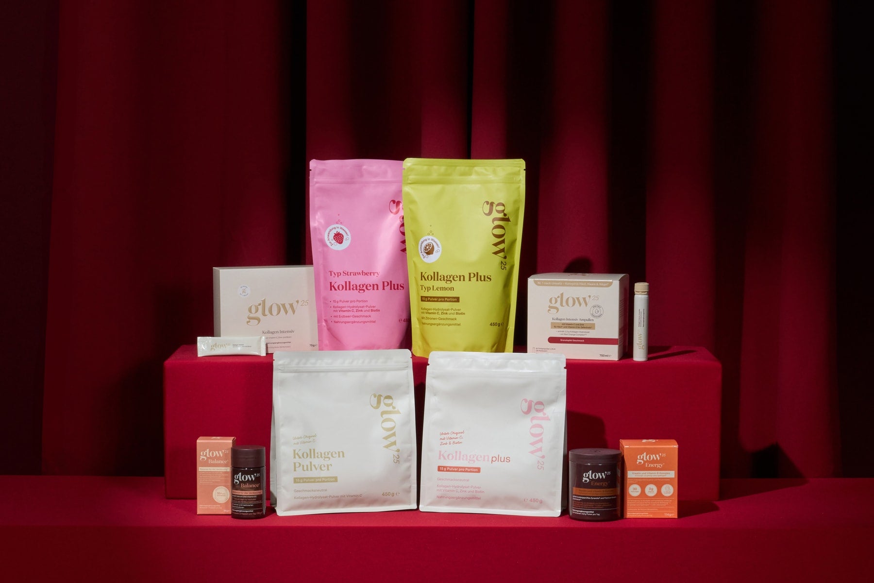 Glow25 Kollagen Intensiv, Plus und Original